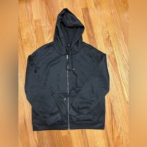 SHEIN Women’s Black Zip Up Hoodie | Size Large